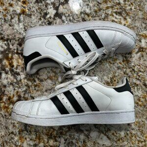 Adidas Superstar Sneakers White/Black C77154 Mens Size 7 Womens 8